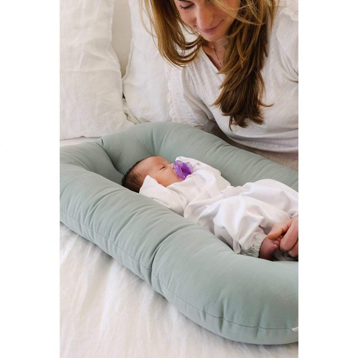 Snuggle Me Organic Bare | Baby Lounger. The lounger is a neatly designed nest for your baby. It gives a hugging sensation to your baby while they are in it. It is made with organic, non-toxic, hypoallergenic, and sustainable materials. It is affordable and can be a perfect gift for new moms