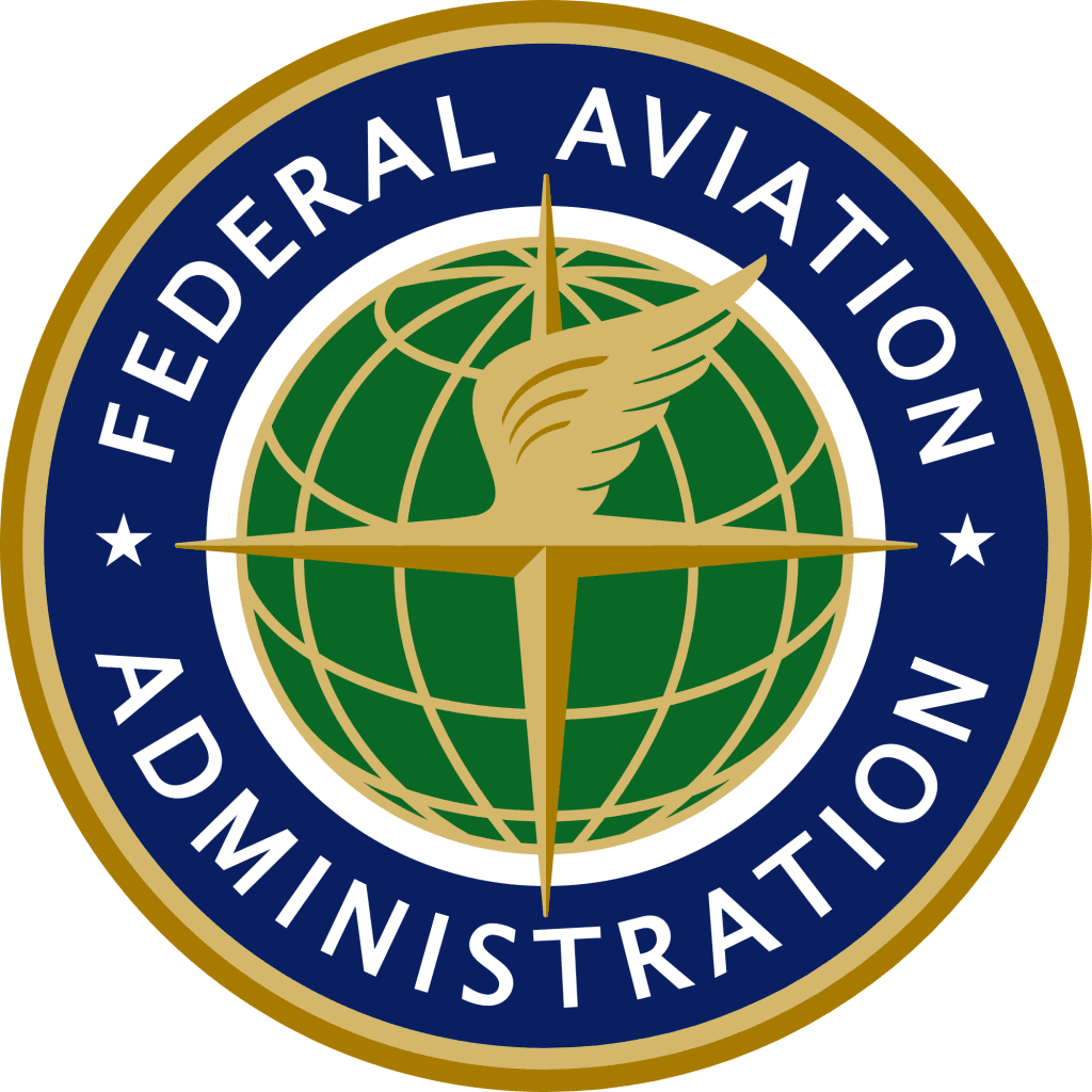 The logo of the Federal Aviation Administration.