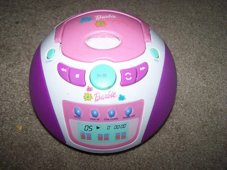 barbie cd player with microphone