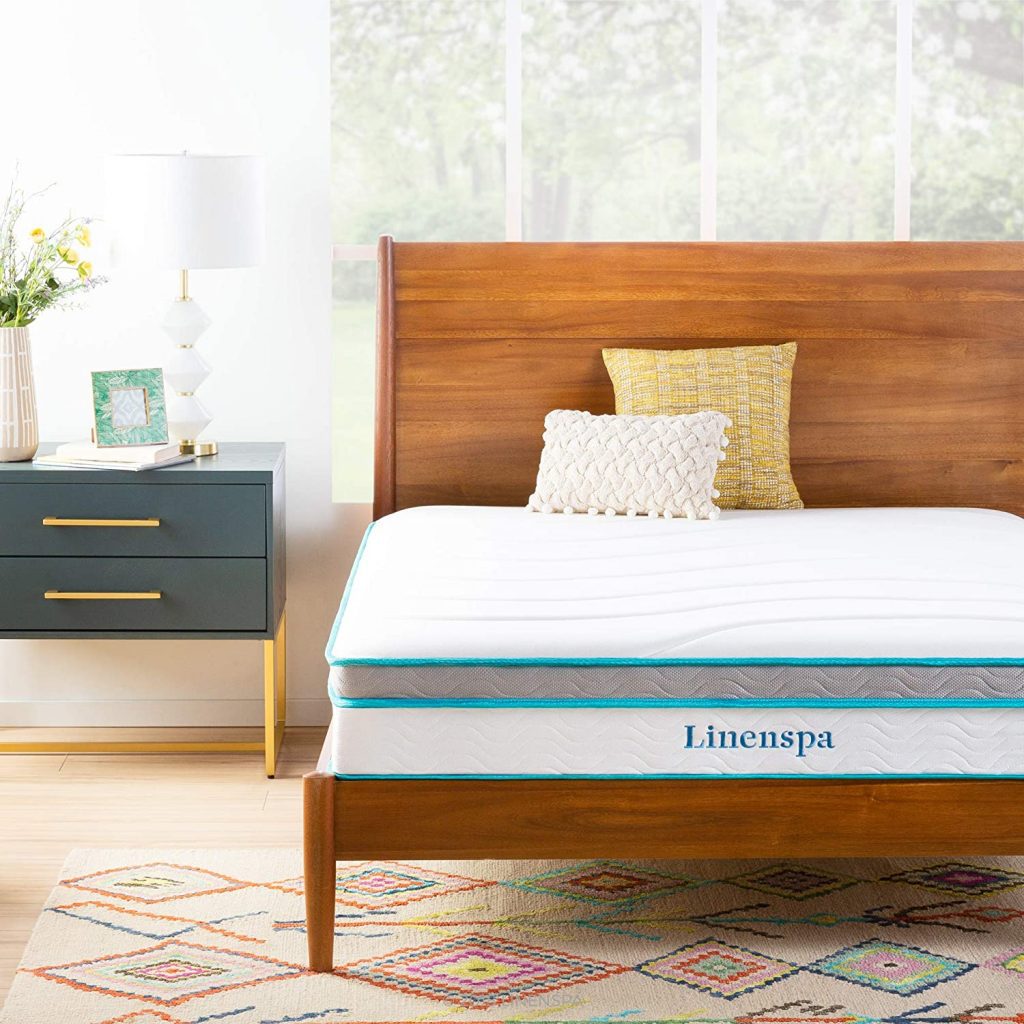 A photo of the Lininspa memory foam mattress, which is a great option for side sleepers