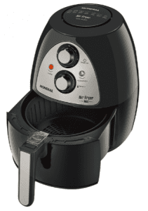 a black air fryer